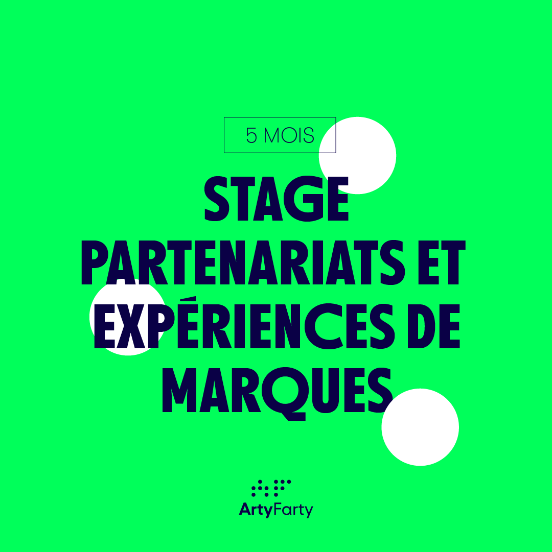 stage partenariats et expériences de marque