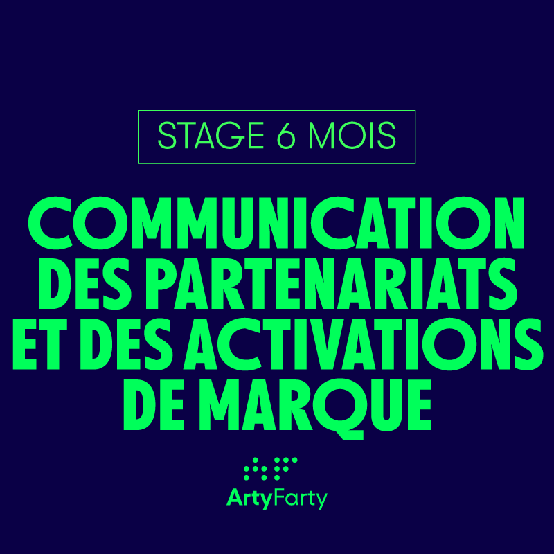Offre de stage communication des partenariats et des activations de marque